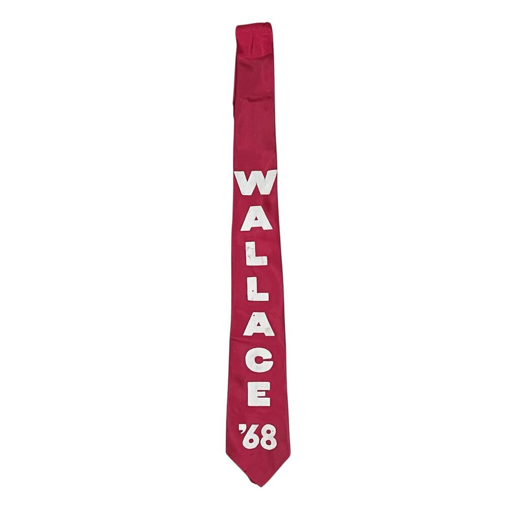 🔥 Vintage 1968 George Wallace '68 Presidential Election Campaign Red Tie